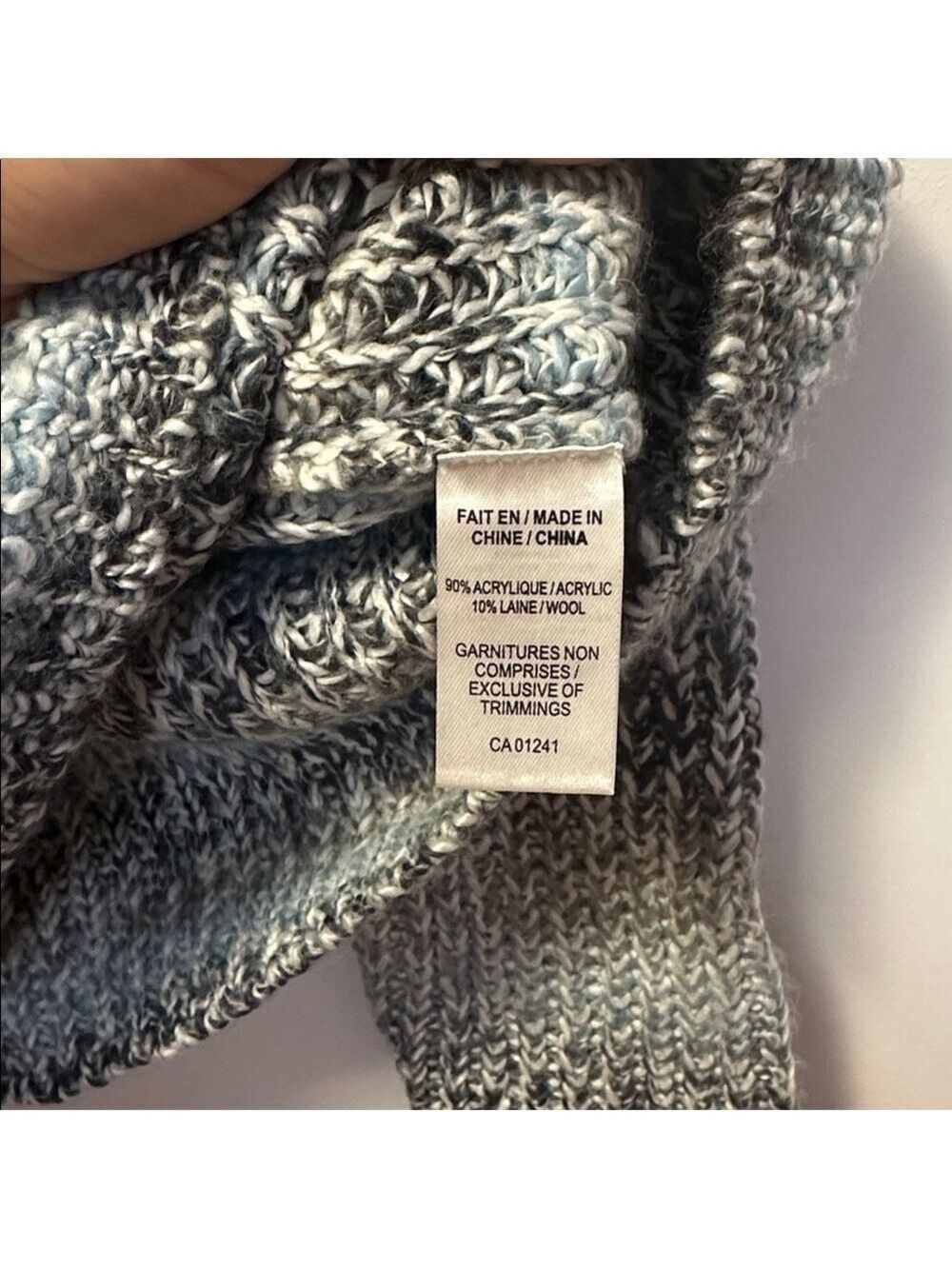 Twik by Simons Wool Blend Striped Relaxed Fit Quarter Zip Knit Sweater - Picture 5 of 10